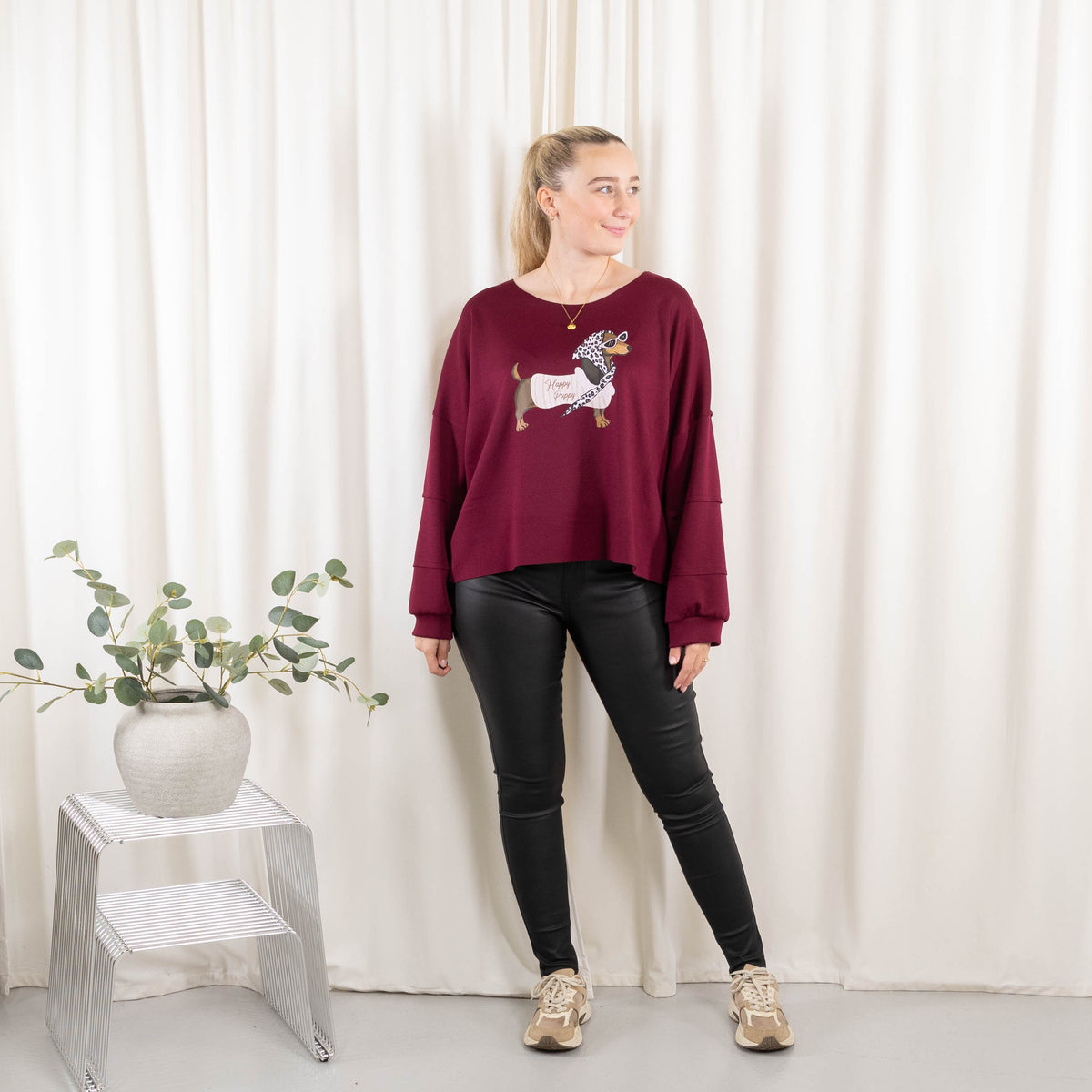 Puk sweatshirt, Bordeaux