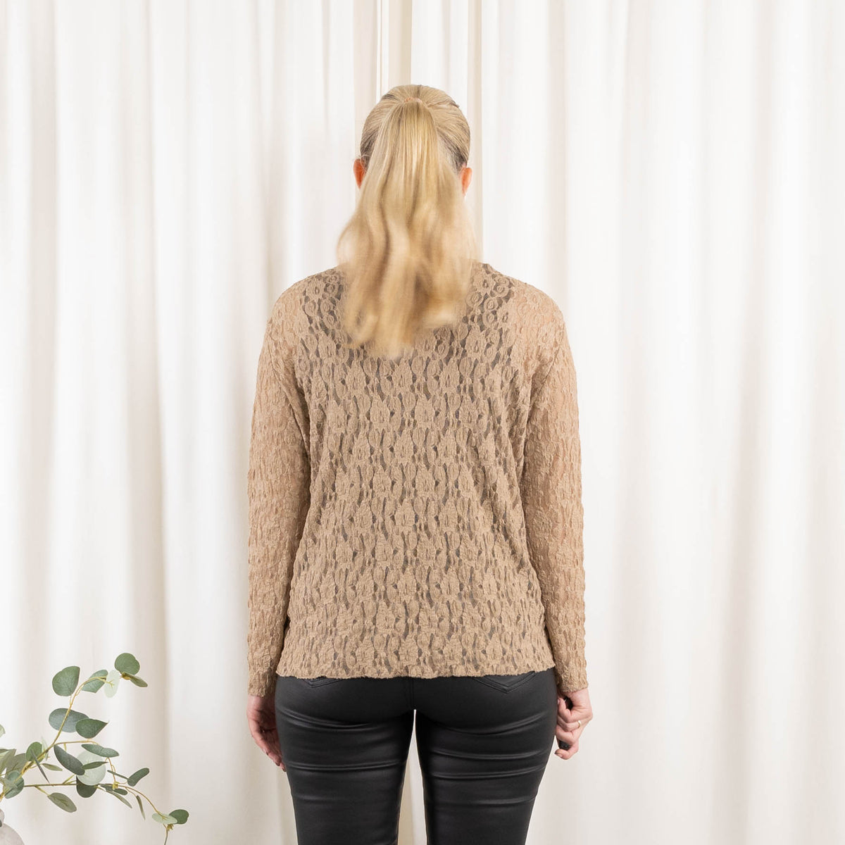 Carla lace overdel, Beige
