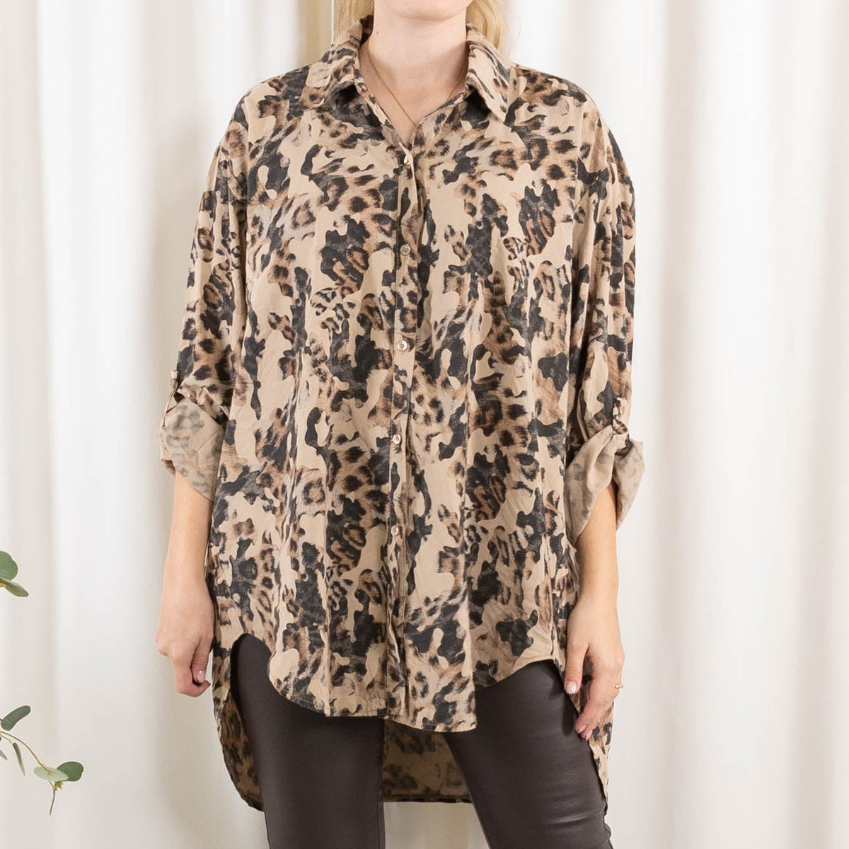 Vivian skjorte, Taupe