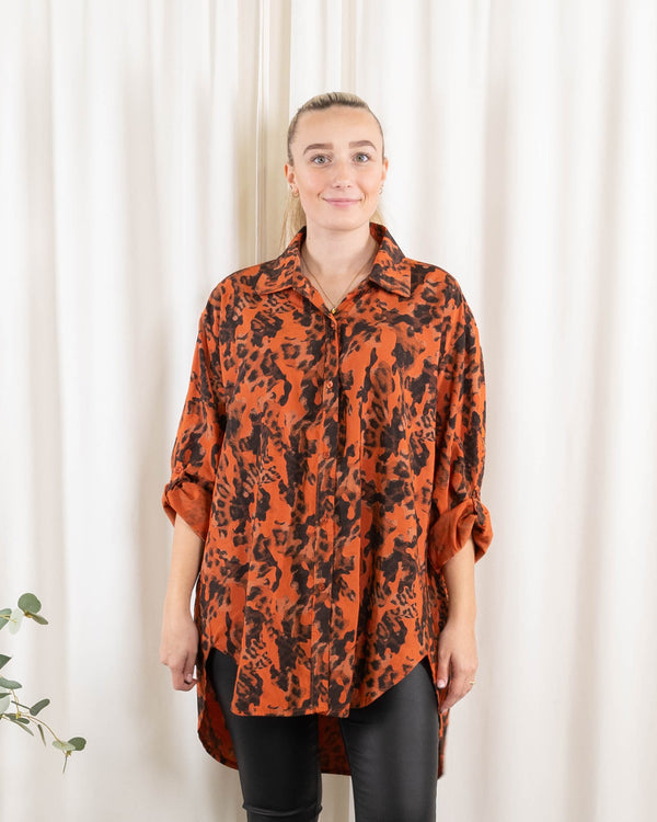 Vivian skjorte, Brændt orange