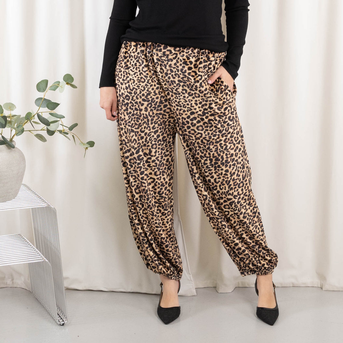 Tori joggingbukser, Leopard