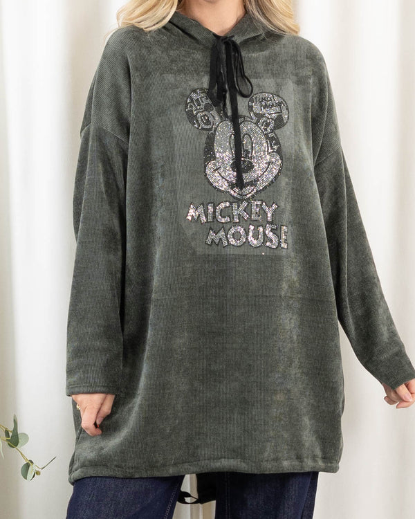Mickey sweatshirt, Khaki