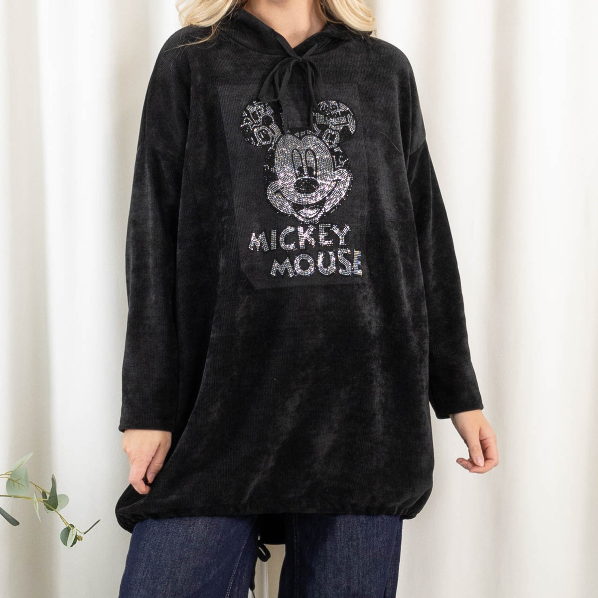 Mickey sweatshirt, Sort