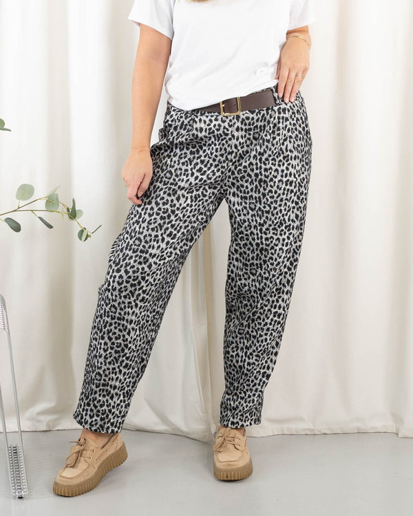 Stine bukser, Leopard sort