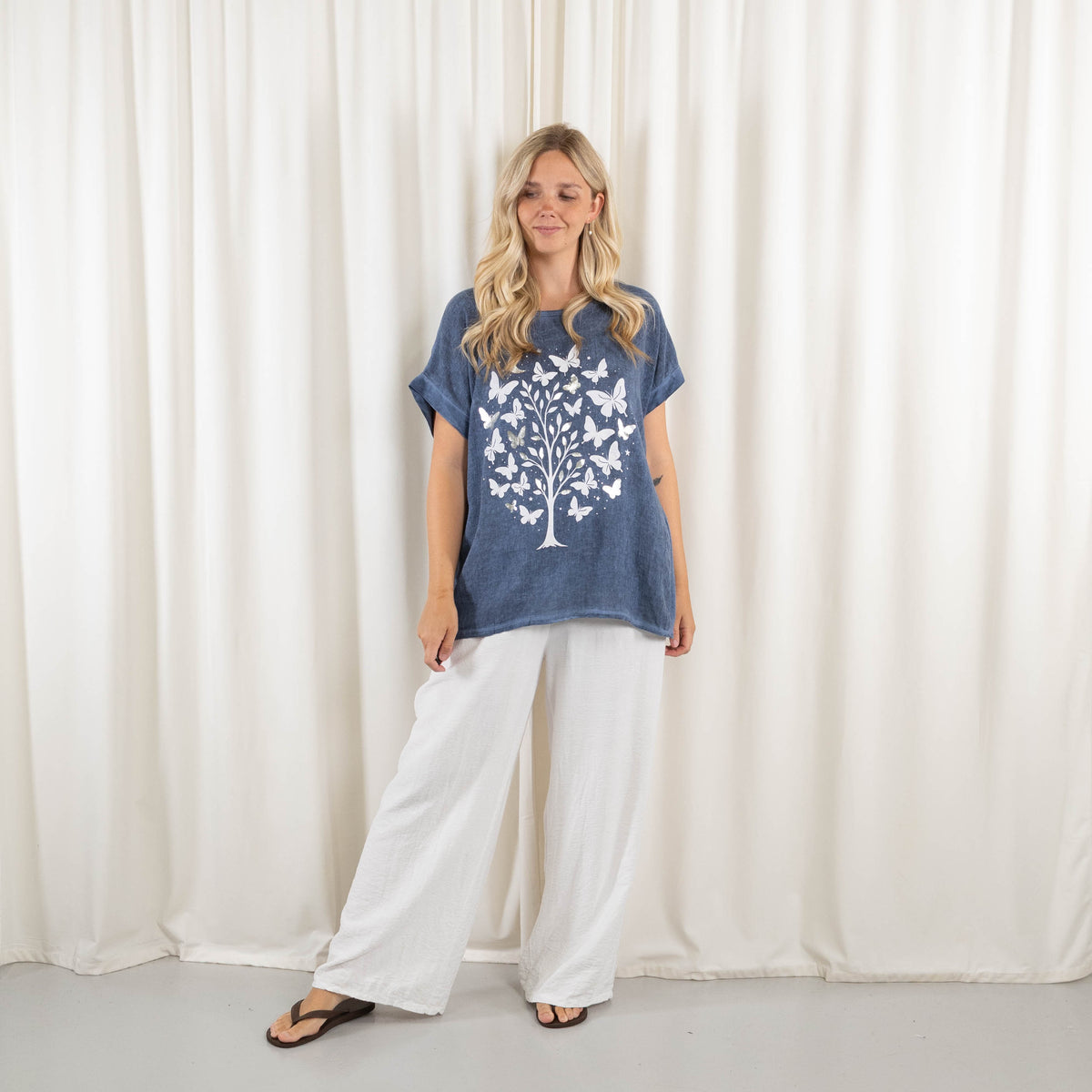 Selma t-shirt, Blå