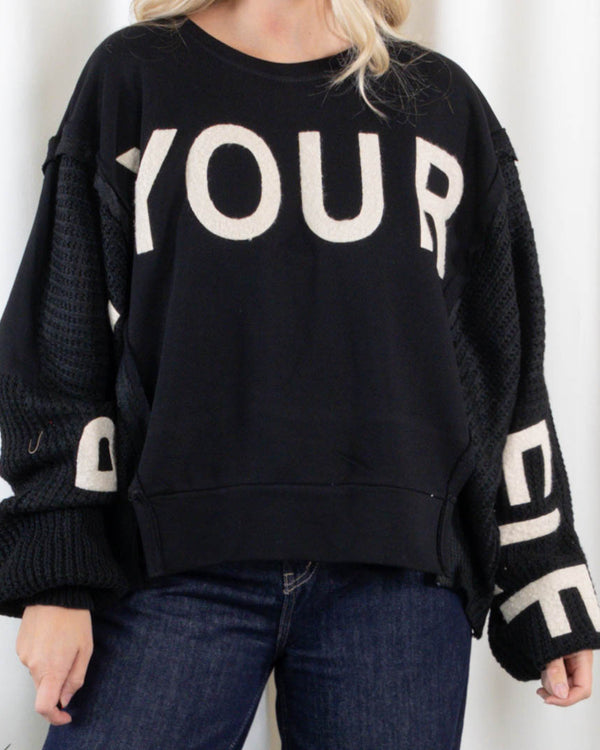 Lima sweatshirt, Sort