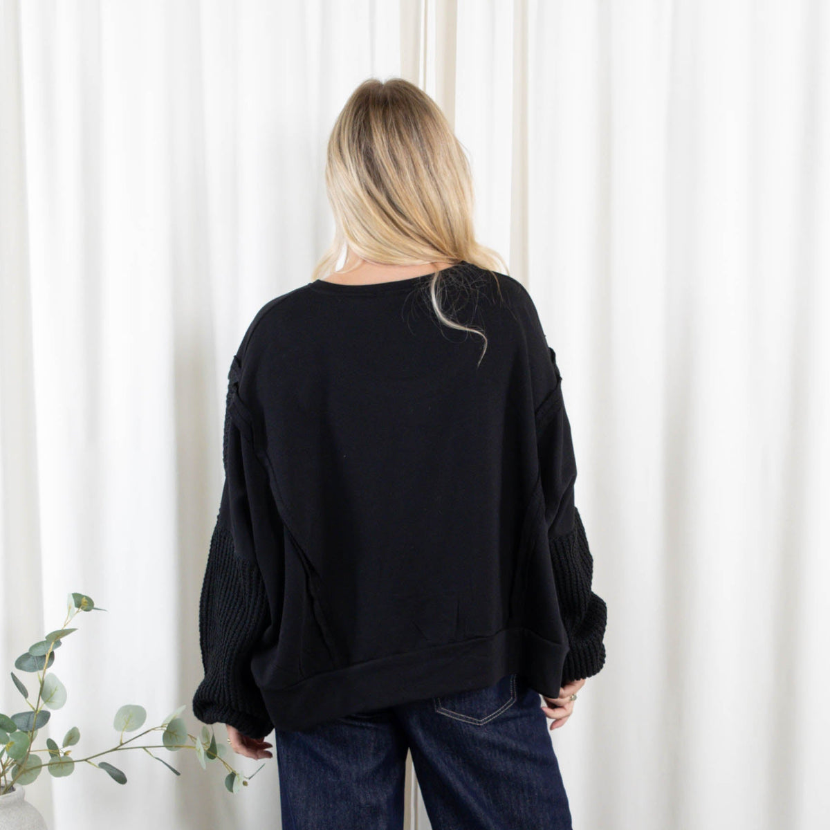 Lima sweatshirt, Sort