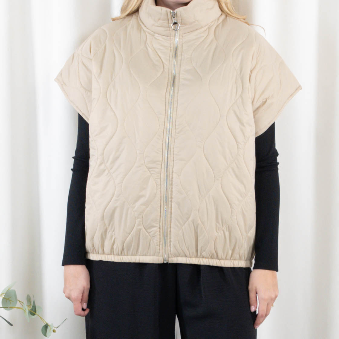 Ramona vest, Taupe