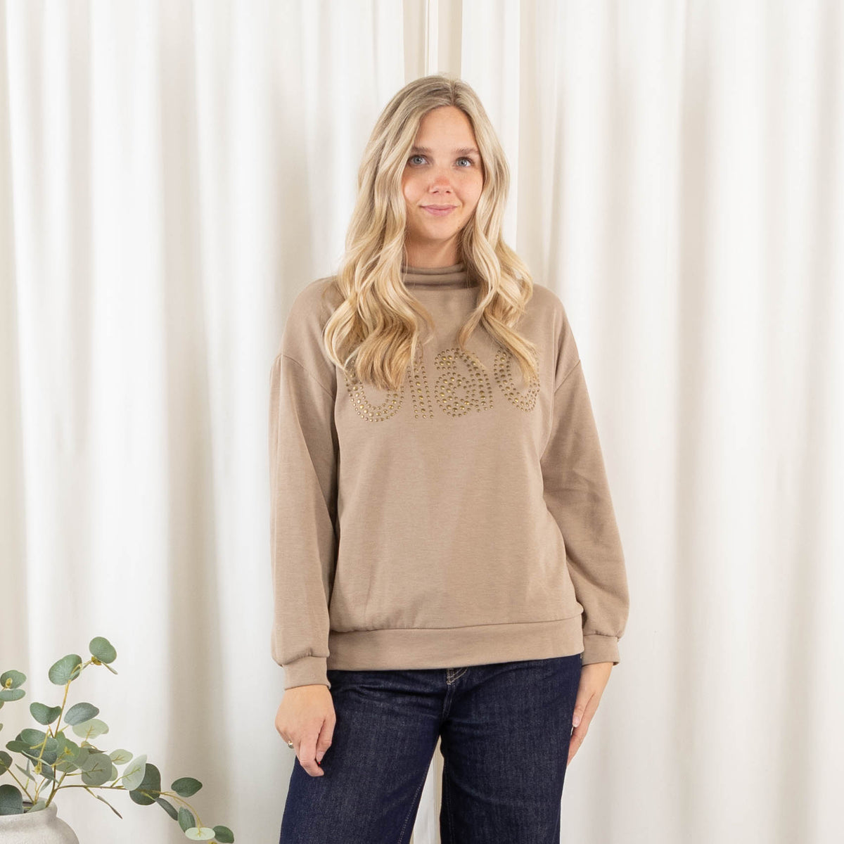 Ciao sweatshirt, Taupe