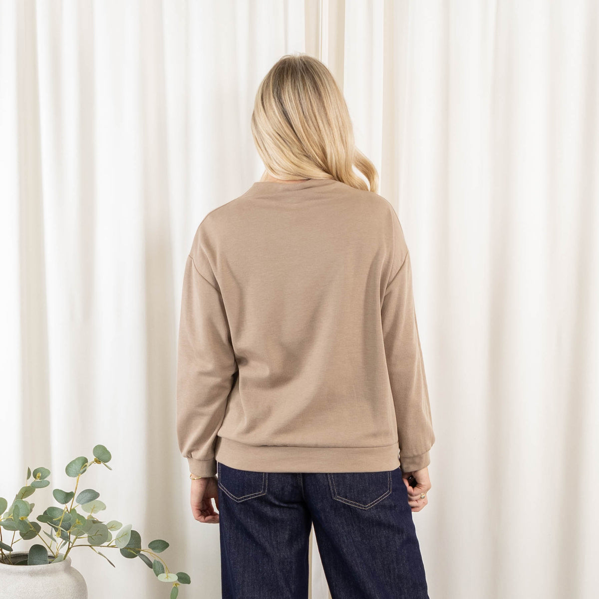 Ciao sweatshirt, Taupe