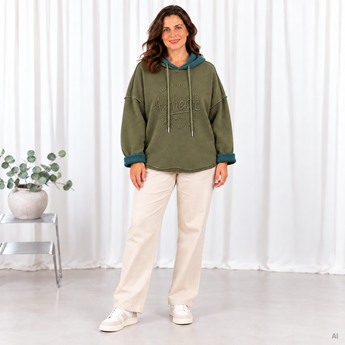 Harper sweatshirt, Armygrøn