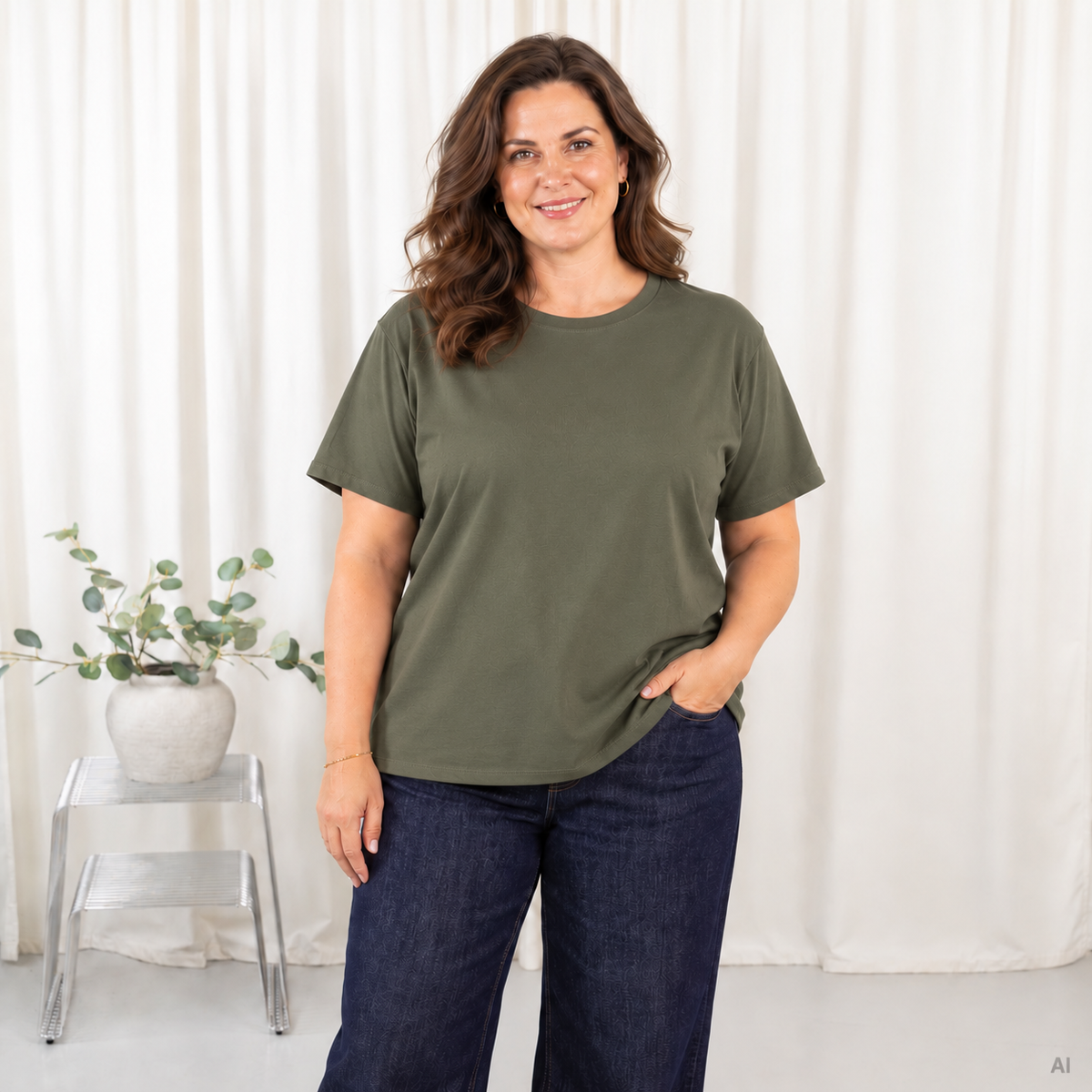 Ronja t-shirt, Khaki
